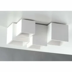 Luce Design Plafonnier Luce-Design Foster peut être peint avec de la peinture ordinaire, Blanc, 5 lumières* Plafonniers
