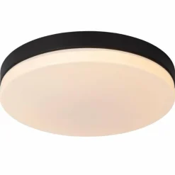 Luminaires Lucide Plafonnier Lucide BISKIT LED Noir, 1 lumière, Détecteur de mouvement* Éclairage Led