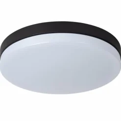 Luminaires Lucide Plafonnier Lucide BISKIT LED Noir, 1 lumière, Détecteur de mouvement* Éclairage Led