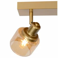 Luminaires Lucide Plafonnier Lucide BJORN Or, Laiton, 2 lumières