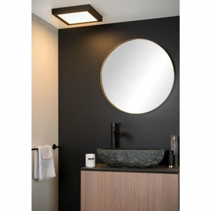 Luminaires Lucide Plafonnier Lucide BRICE LED Noir, 1 lumière* Éclairage Led