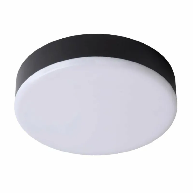 Luminaires Rustiques-Luminaires Lucide Plafonnier Lucide CERES-LED Noir, 1 lumière