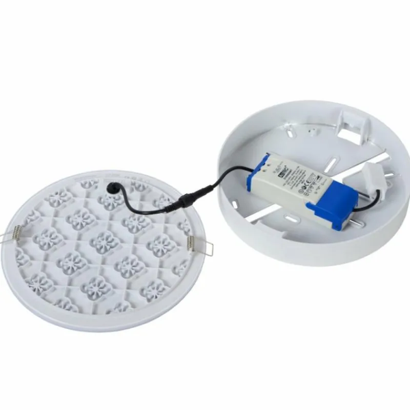 Luminaires Rustiques-Luminaires Lucide Plafonnier Lucide CERES-LED Blanc, 1 lumière