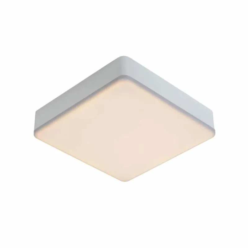 Luminaires Rustiques-Luminaires Lucide Plafonnier Lucide CERES-LED Blanc, 1 lumière