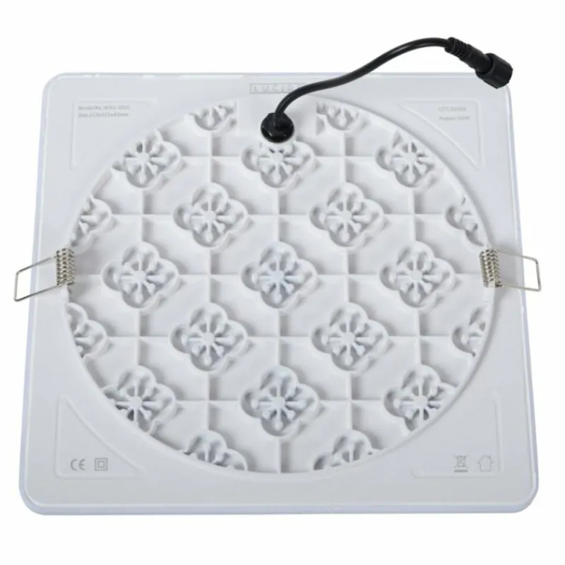 Luminaires Rustiques-Luminaires Lucide Plafonnier Lucide CERES-LED Blanc, 1 lumière