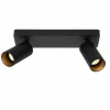 Luminaires Lucide Plafonnier Lucide CLUBS Noir, 2 lumières* Spots Et Projecteurs
