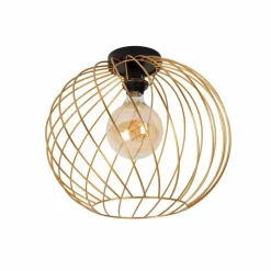 Lampes Dorées-Luminaires Lucide Plafonnier Lucide DANZA Or, Laiton, Noir, 1 lumière