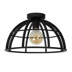 Lampes Industrielles-Luminaires Lucide Plafonnier Lucide DIKRA Noir, 1 lumière