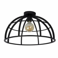 Lampes Industrielles-Luminaires Lucide Plafonnier Lucide DIKRA Noir, 1 lumière