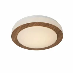 Lampes En Bois-Luminaires Lucide Plafonnier Lucide DIMY LED Bois foncé, 1 lumière