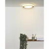 Lampes En Bois-Luminaires Lucide Plafonnier Lucide DIMY LED Bois foncé, 1 lumière