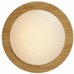 Lampes En Bois-Luminaires Lucide Plafonnier Lucide DIMY LED Bois foncé, 1 lumière