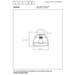 Luminaires Lucide Plafonnier Lucide FILOX Noir, 1 lumière* Plafonniers