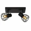 Luminaires Lucide Plafonnier Lucide FILOX Noir, 2 lumières* Spots Et Projecteurs