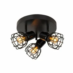 Luminaires Lucide Plafonnier Lucide FILOX Noir, 1 lumière* Spots Et Projecteurs