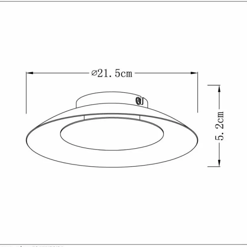 Lampe Turque-Luminaires Lucide Plafonnier Lucide FOSKAL LED Laiton, 1 lumière