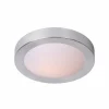 Luminaires Rustiques-Luminaires Lucide Plafonnier Lucide FRESH Nickel mat, 1 lumière