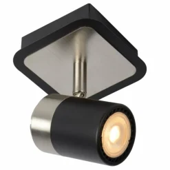 Lampes Industrielles-Luminaires Lucide Plafonnier Lucide LENNERT LED Noir, 1 lumière