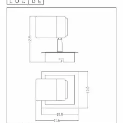 Lampes Industrielles-Luminaires Lucide Plafonnier Lucide LENNERT LED Noir, 1 lumière