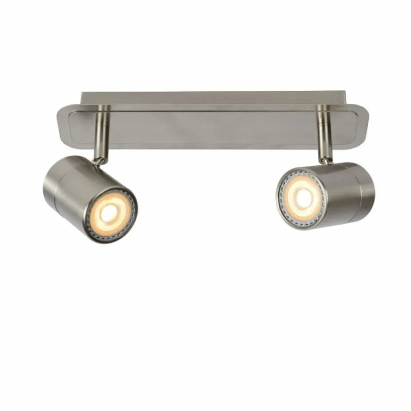 Lampes Industrielles-Luminaires Lucide Plafonnier Lucide LENNERT LED Chrome, 2 lumières