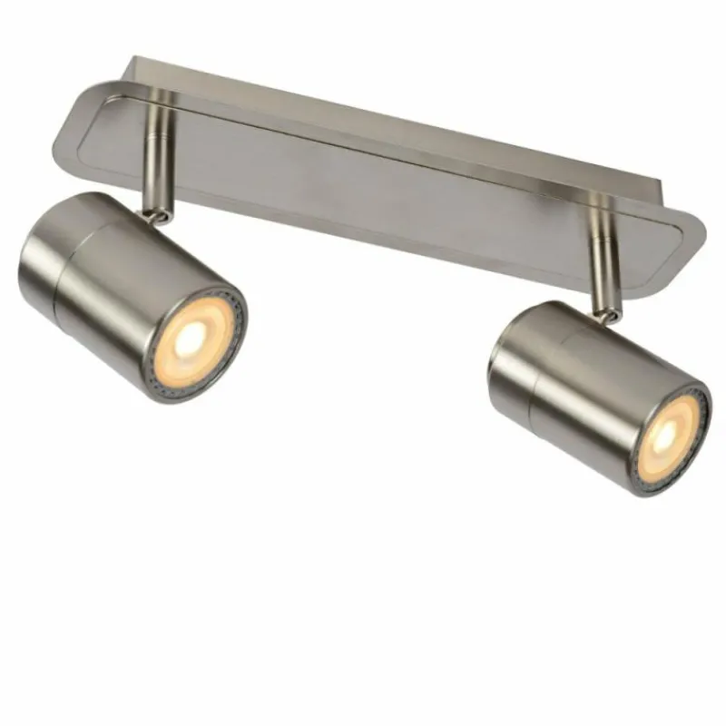 Lampes Industrielles-Luminaires Lucide Plafonnier Lucide LENNERT LED Chrome, 2 lumières