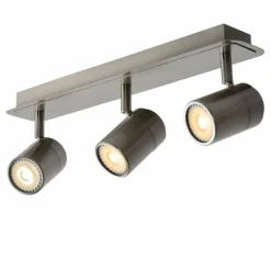 Lampes Industrielles-Luminaires Lucide Plafonnier Lucide LENNERT LED Chrome, 3 lumières