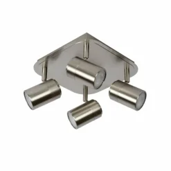 Lampes Industrielles-Luminaires Lucide Plafonnier Lucide LENNERT LED Chrome, 4 lumières