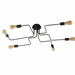 Luminaires Lucide Plafonnier Lucide LESTER Noir, 6 lumières* Plafonniers