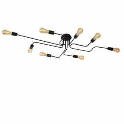 Luminaires Lucide Plafonnier Lucide LESTER Noir, 8 lumières* Plafonniers
