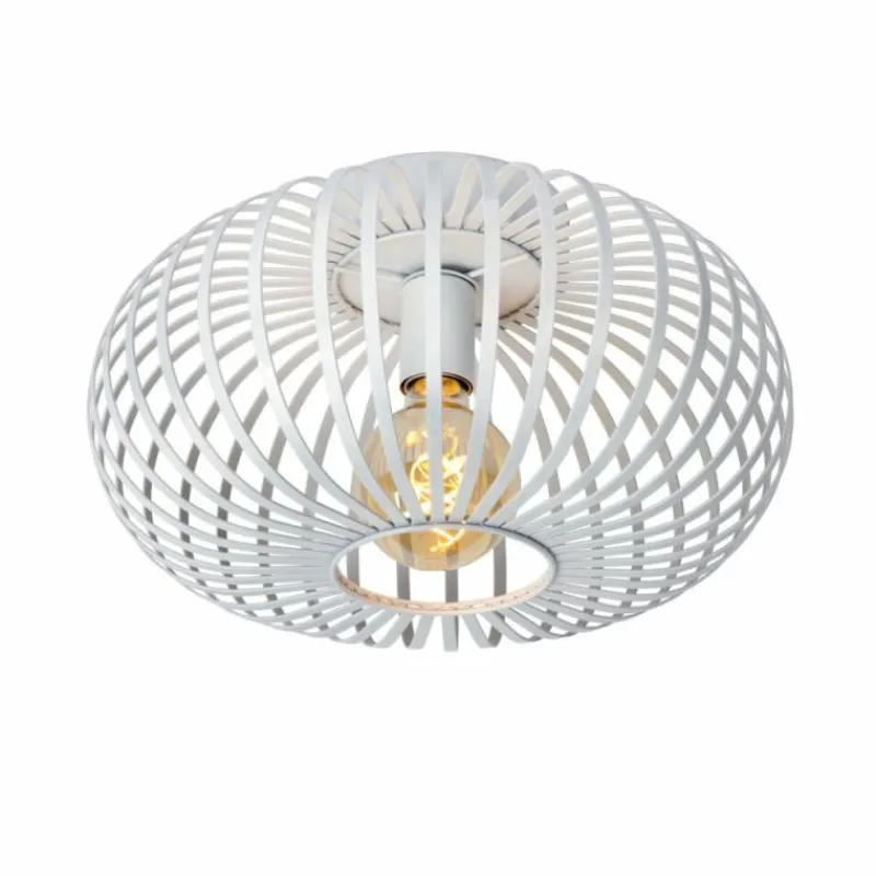 Lampes Vintages & Rétros-Luminaires Lucide Plafonnier Lucide MANUELA Blanc, 1 lumière