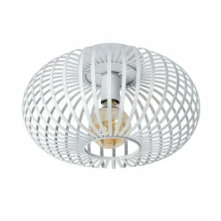 Lampes Vintages & Rétros-Luminaires Lucide Plafonnier Lucide MANUELA Blanc, 1 lumière