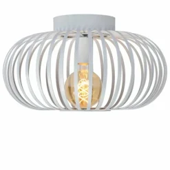Lampes Vintages & Rétros-Luminaires Lucide Plafonnier Lucide MANUELA Blanc, 1 lumière