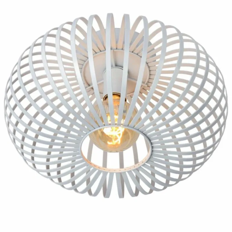 Lampes Vintages & Rétros-Luminaires Lucide Plafonnier Lucide MANUELA Blanc, 1 lumière