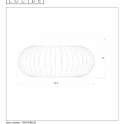 Lampes Vintages & Rétros-Luminaires Lucide Plafonnier Lucide MANUELA Blanc, 1 lumière