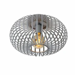 Luminaires Scandinaves-Luminaires Lucide Plafonnier Lucide MANUELA Gris, 1 lumière