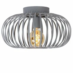 Luminaires Scandinaves-Luminaires Lucide Plafonnier Lucide MANUELA Gris, 1 lumière