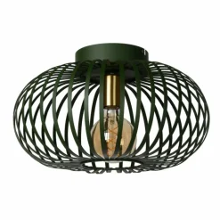 Lampes Vintages & Rétros-Luminaires Lucide Plafonnier Lucide MANUELA Vert, 1 lumière