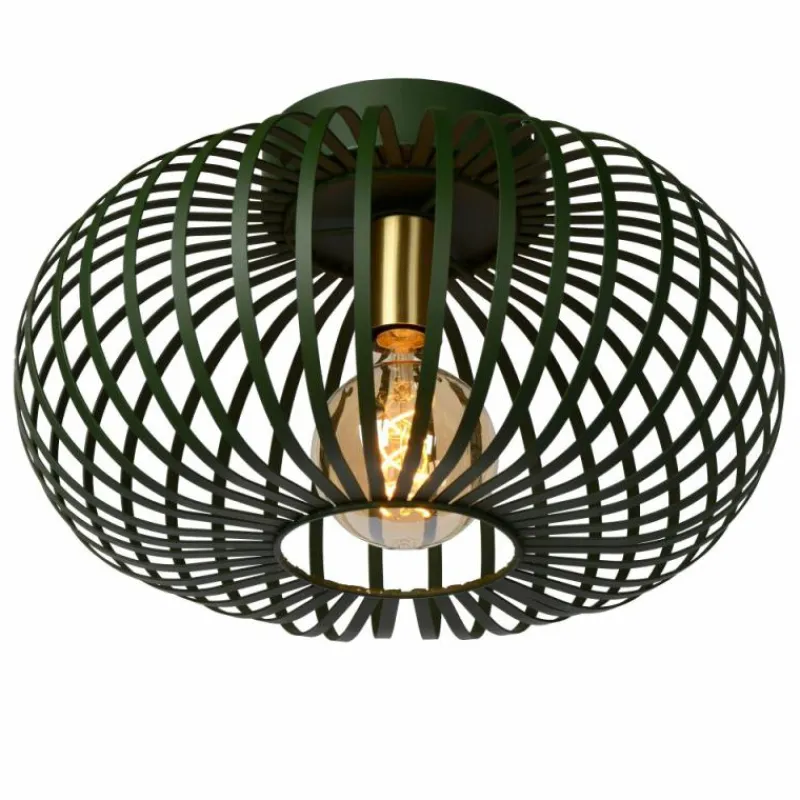 Lampes Vintages & Rétros-Luminaires Lucide Plafonnier Lucide MANUELA Vert, 1 lumière