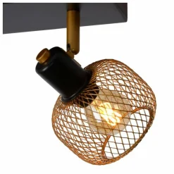 Lampes Dorées-Luminaires Lucide Plafonnier Lucide MAREN Or, Laiton, Noir, 2 lumières