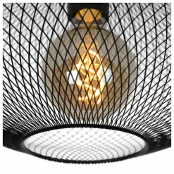Luminaires Lucide Plafonnier Lucide MESH Noir, 1 lumière* Plafonniers