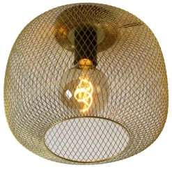Lampes Dorées-Luminaires Lucide Plafonnier Lucide MESH Or, 1 lumière