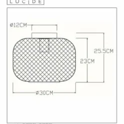 Lampes Dorées-Luminaires Lucide Plafonnier Lucide MESH Or, 1 lumière