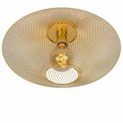 Lampes Dorées-Luminaires Lucide Plafonnier Lucide MESH Or, Laiton, 1 lumière