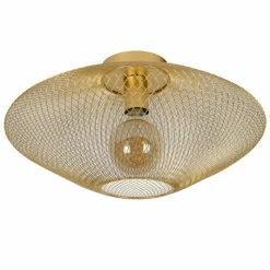 Lampes Dorées-Luminaires Lucide Plafonnier Lucide MESH Or, Laiton, 1 lumière