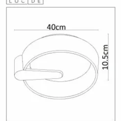 Luminaires Scandinaves-Luminaires Lucide Plafonnier Lucide MIAMI LED Noir, 1 lumière