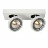 Lampes Industrielles-Luminaires Lucide Plafonnier Lucide NENAD AR111 LED Blanc, 2 lumières