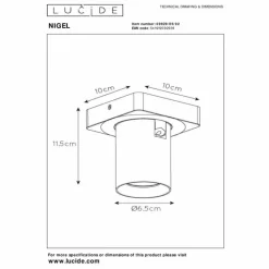 Lampes Dorées-Luminaires Lucide Plafonnier Lucide NIGEL LED Or, Laiton, 1 lumière