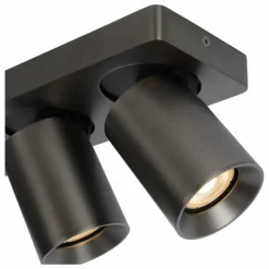 Luminaires Lucide Plafonnier Lucide NIGEL LED Acier inoxydable, Noir, 3 lumières* Éclairage Led