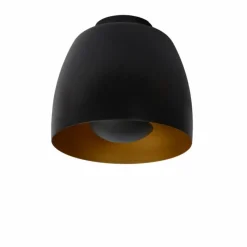 Luminaires Rustiques-Luminaires Lucide Plafonnier Lucide NOLAN Noir, 1 lumière