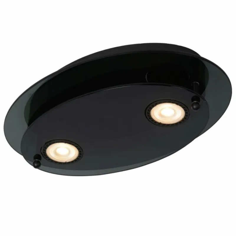 Luminaires Lucide Plafonnier Lucide OKNO Noir, 2 lumières